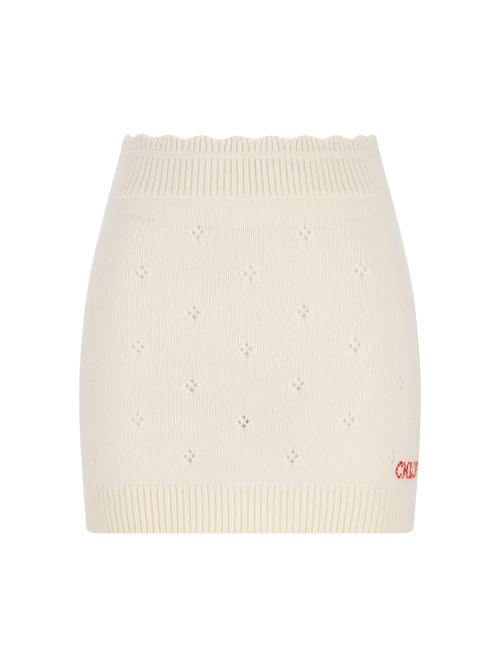 Minigonna realizzata in lana e cashmere