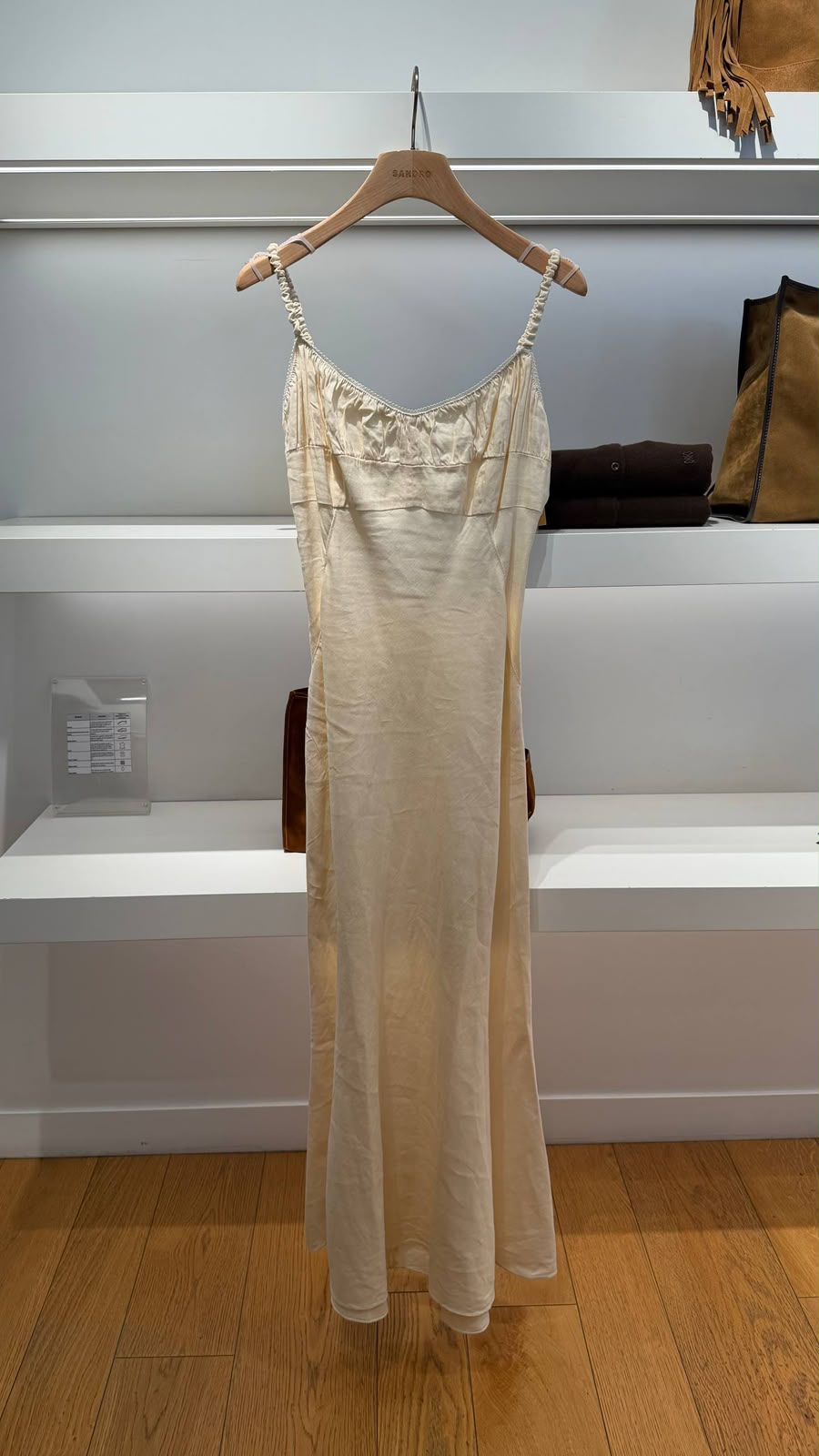 Ruched Strap Midi Dress
