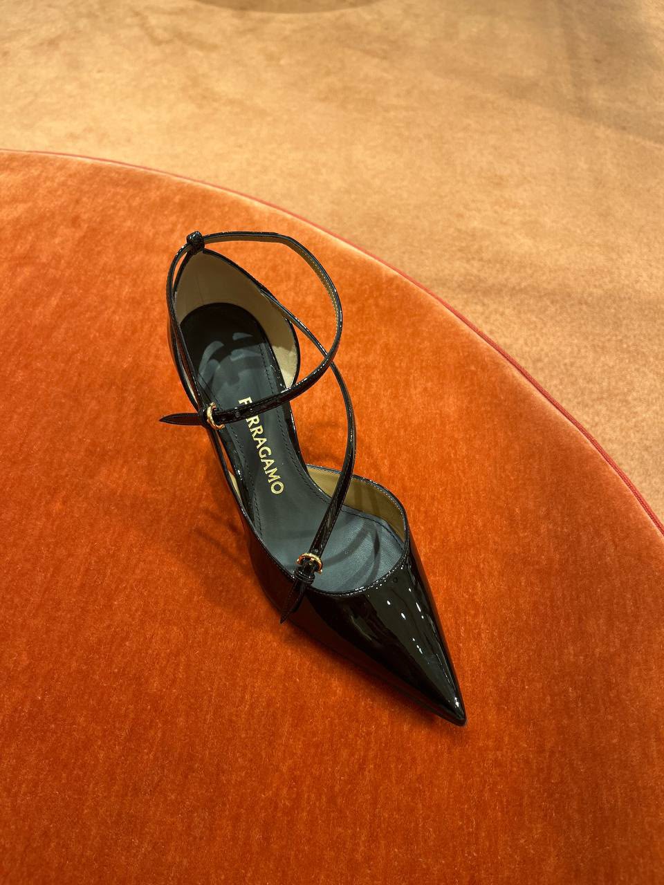 Patent Leather Pointed-Toe Pumps