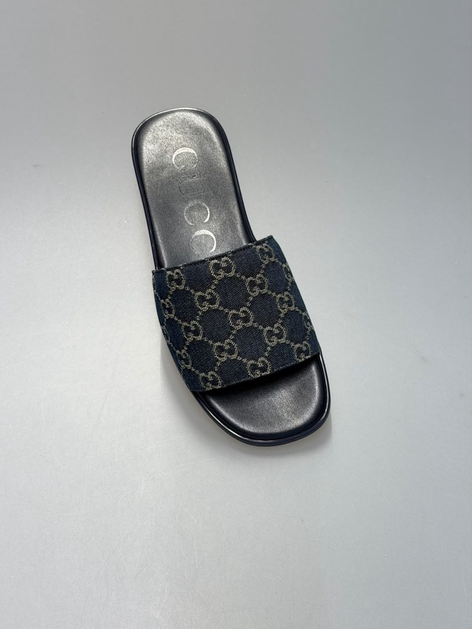 GG Denim Slide Sandal