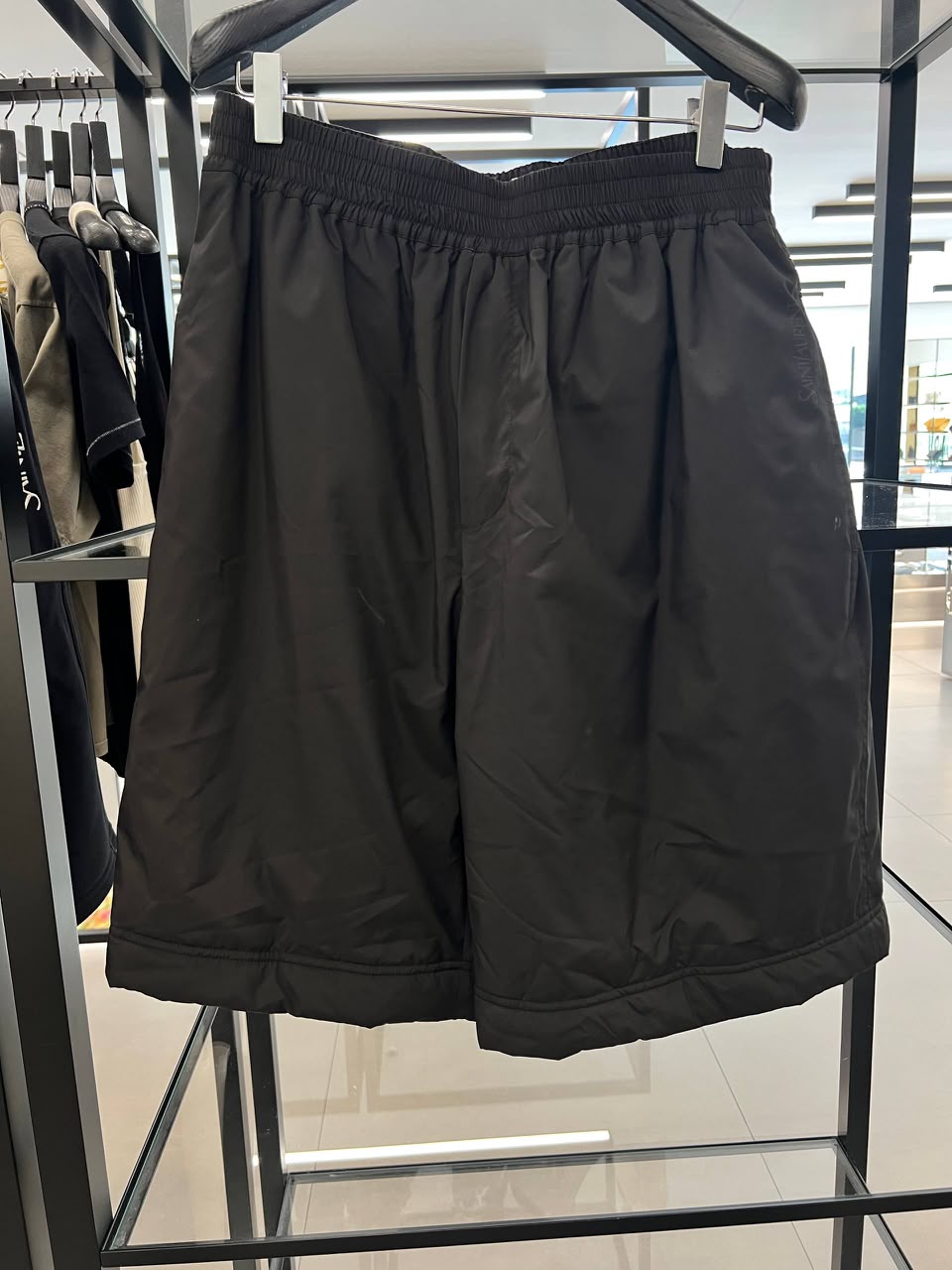 Padded Nylon Bermuda Shorts