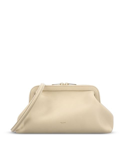 Large Clutch with Chain in Smooth Calfskin