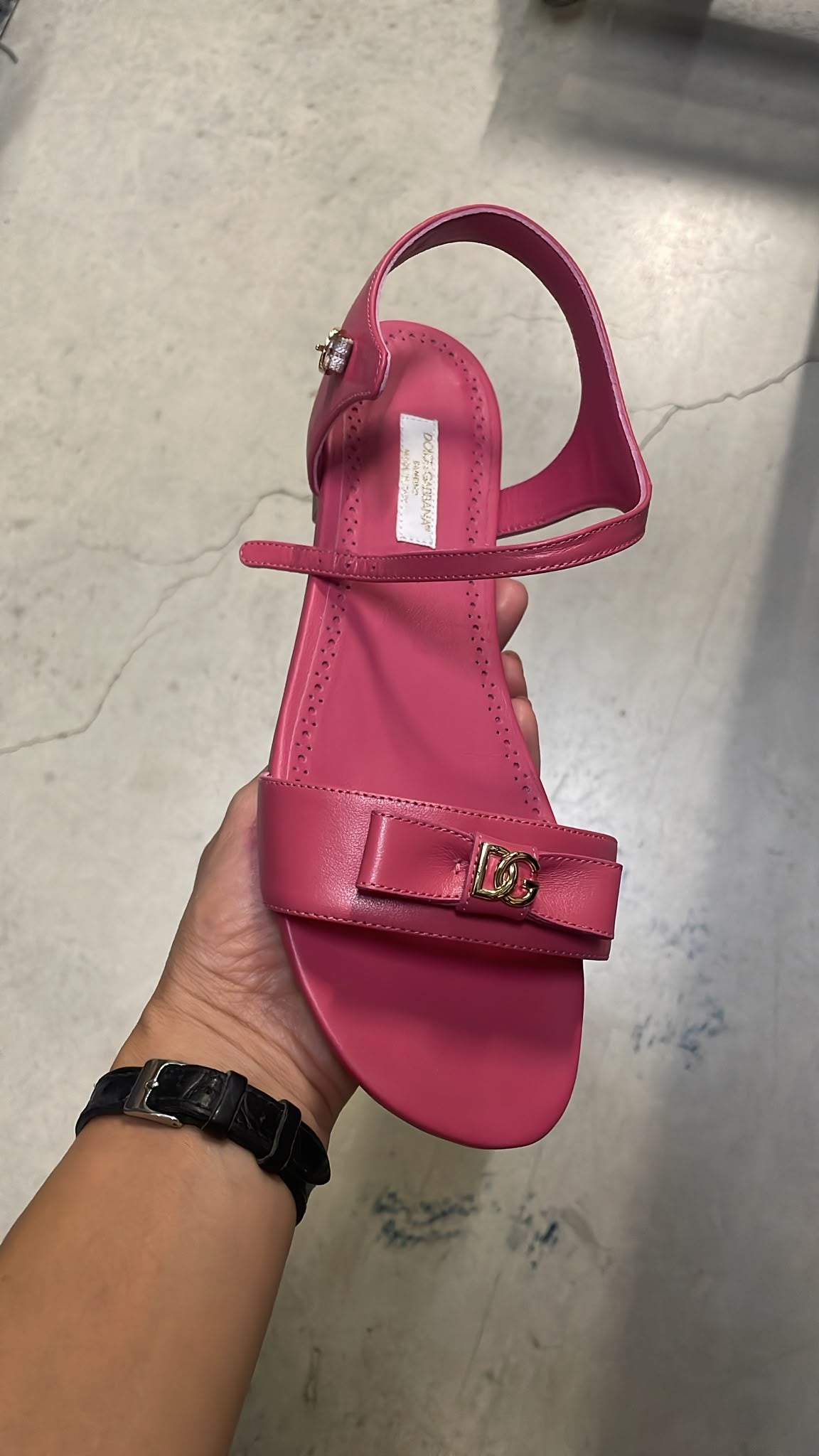 DG Logo Flat Sandal