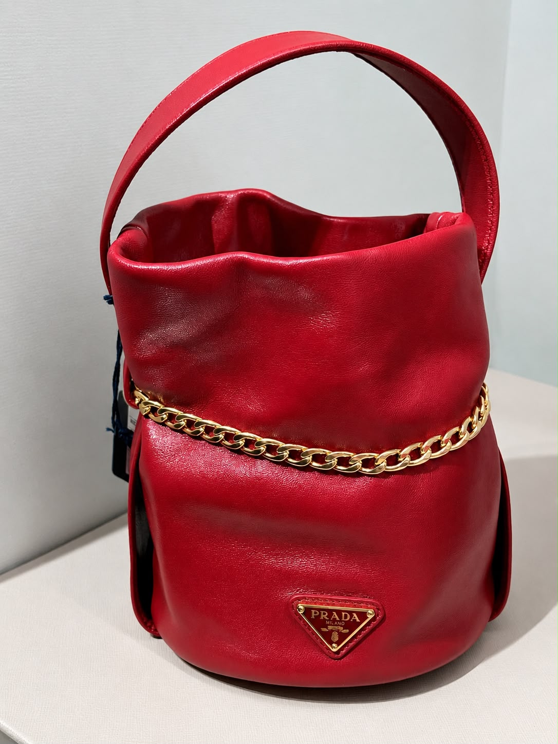 Soft Leather Bucket Bag