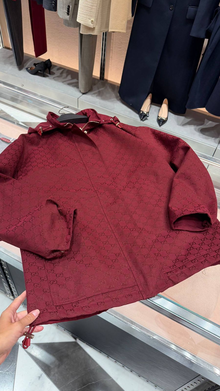 GG Monogram Hooded Jacket