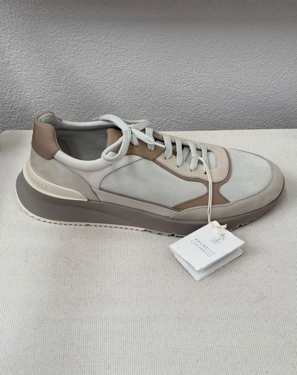 Suede and Leather Runner Sneakers