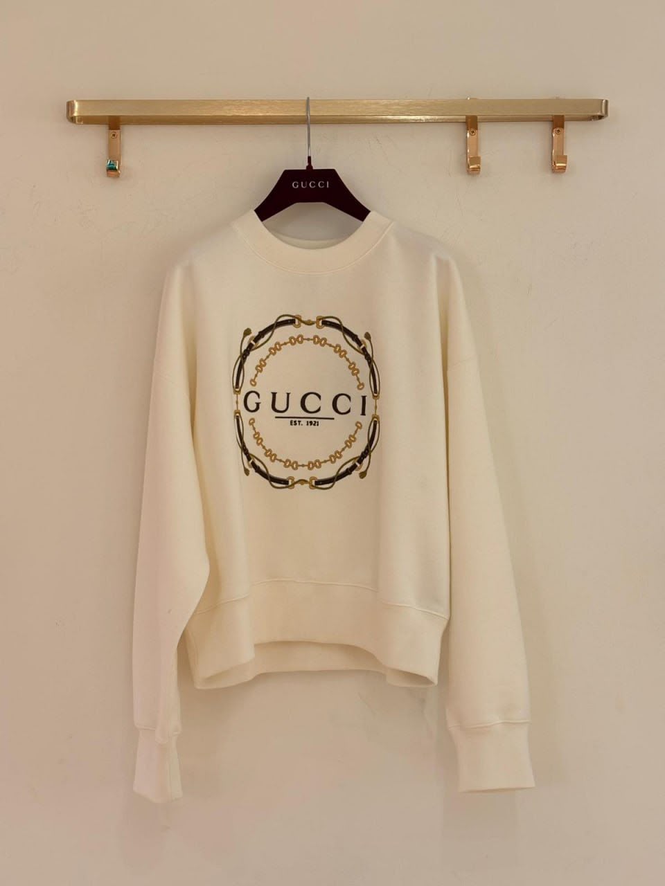 Horsebit Print Sweatshirt