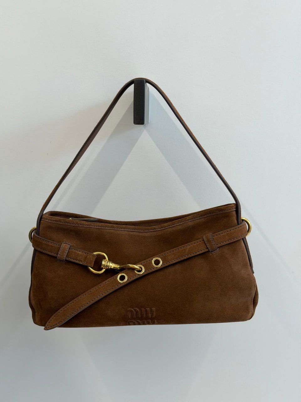Miu Miu Suede Shoulder Bag