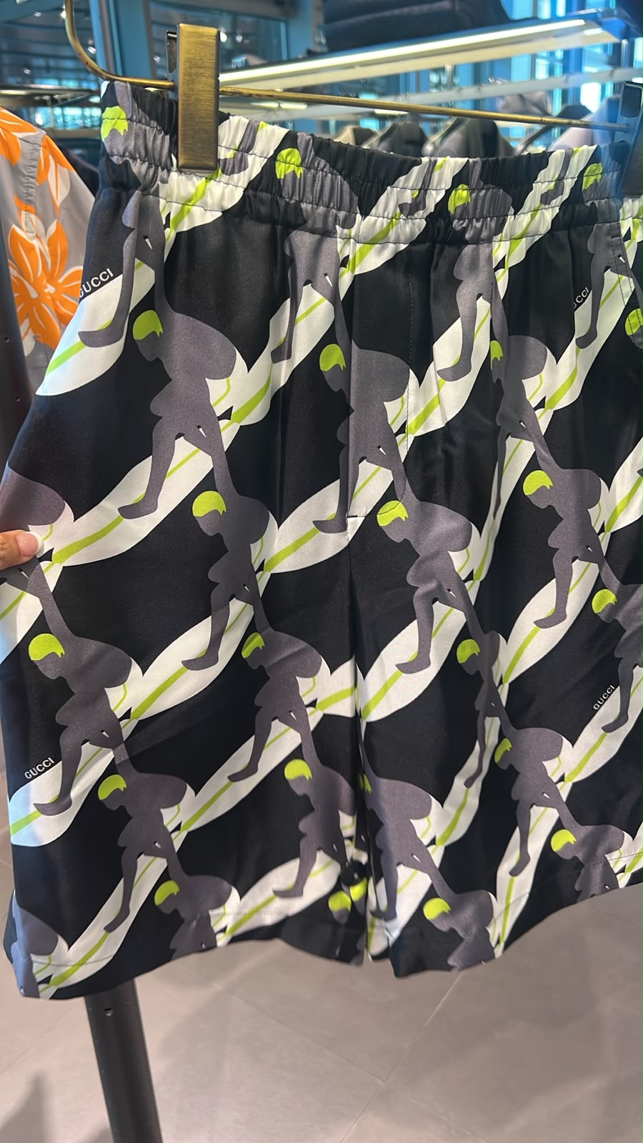 Surf Print Nylon Shorts
