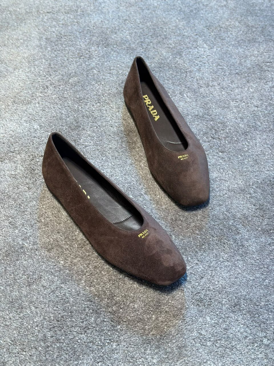 Suede ballet pumps