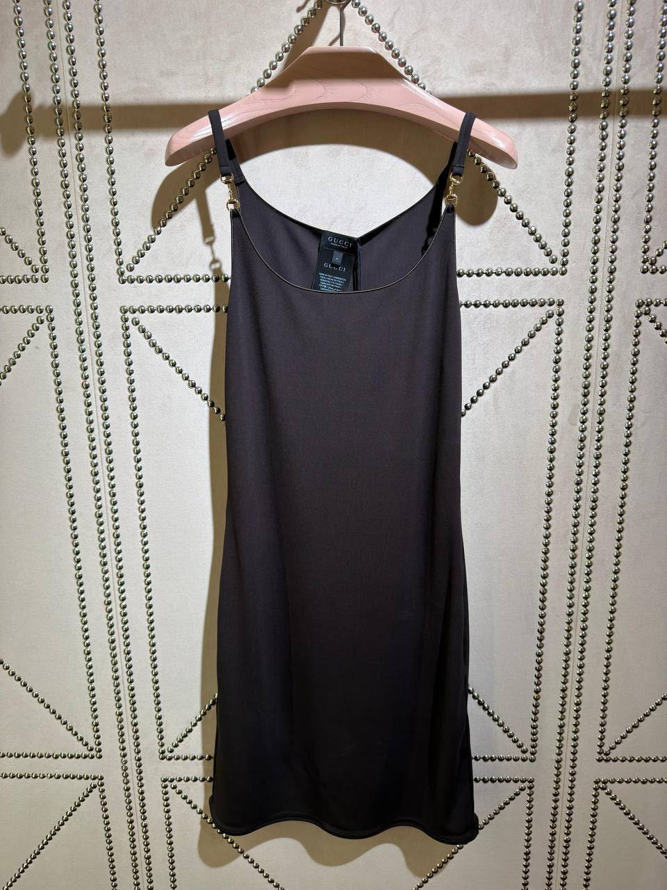Horsebit-detail mini dress