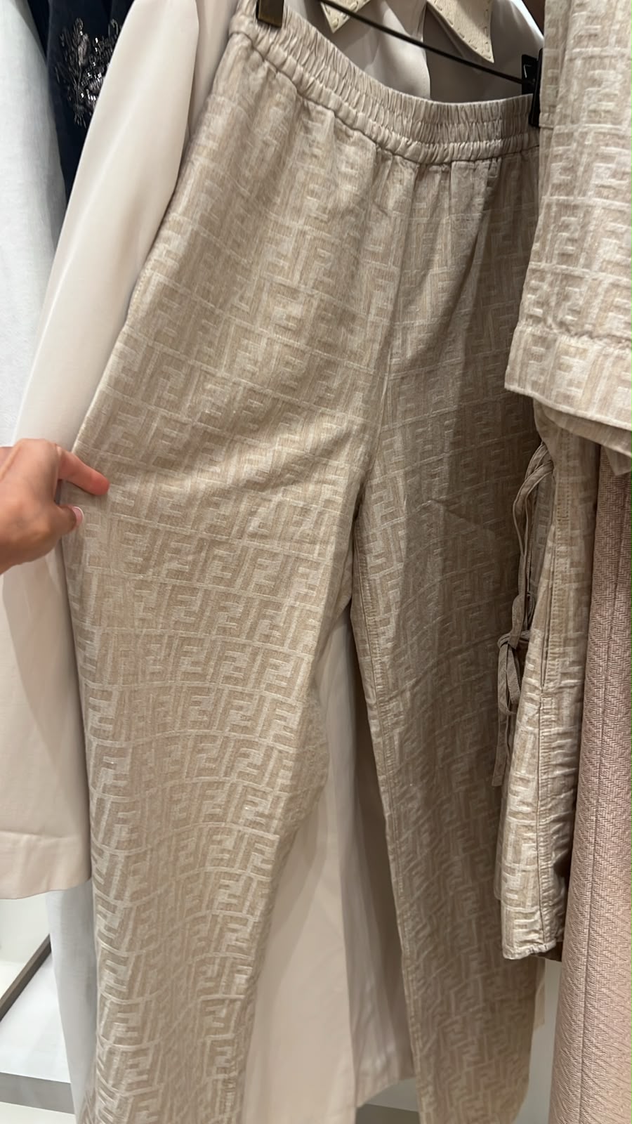 FF Logo Jacquard Trousers