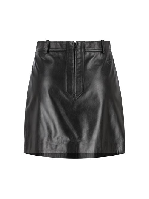 Minigonna realizzata in pelle