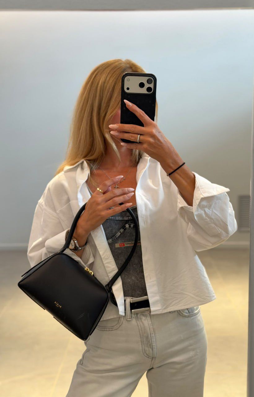 Black Leather Handbag