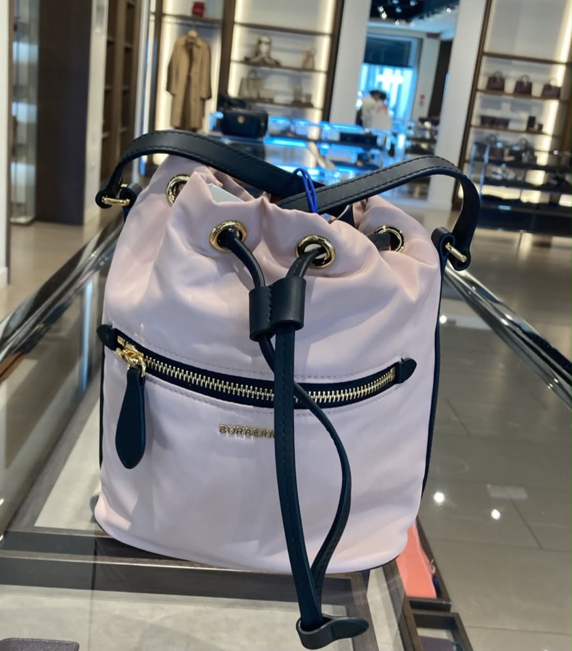 Small Nylon Bucket Bag