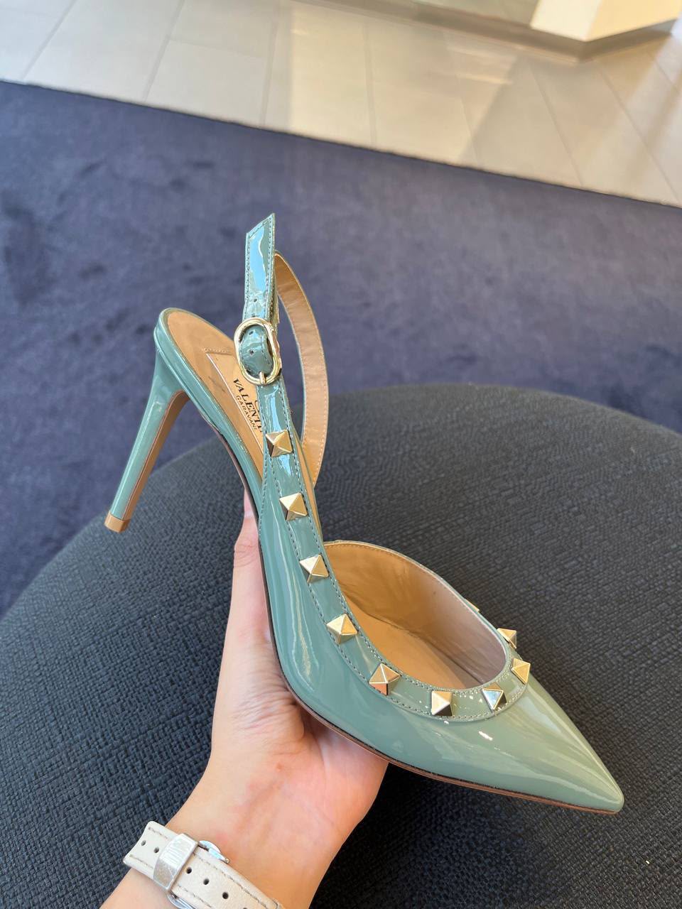 Rockstud Slingback Pump