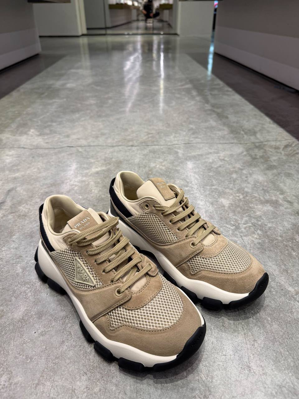 Downtown Mesh and Suede Sneakers