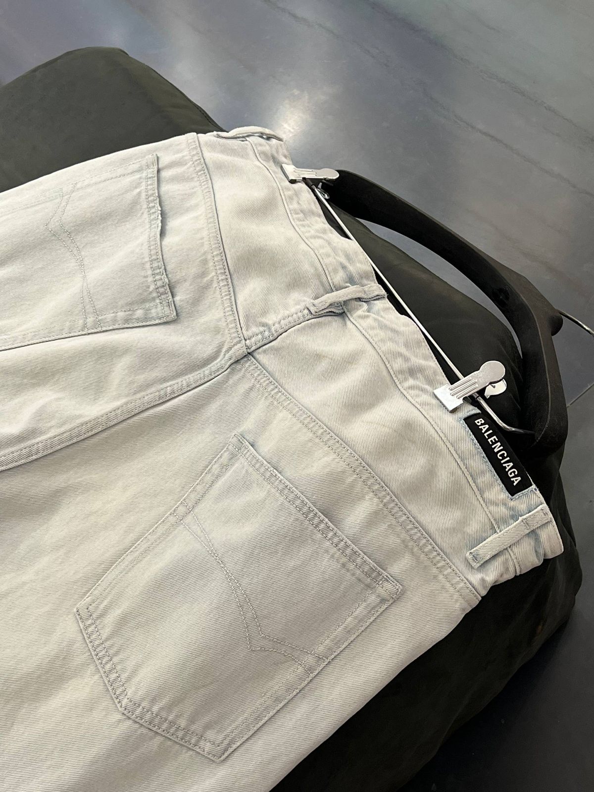 Drawstring Wide-Leg Jeans