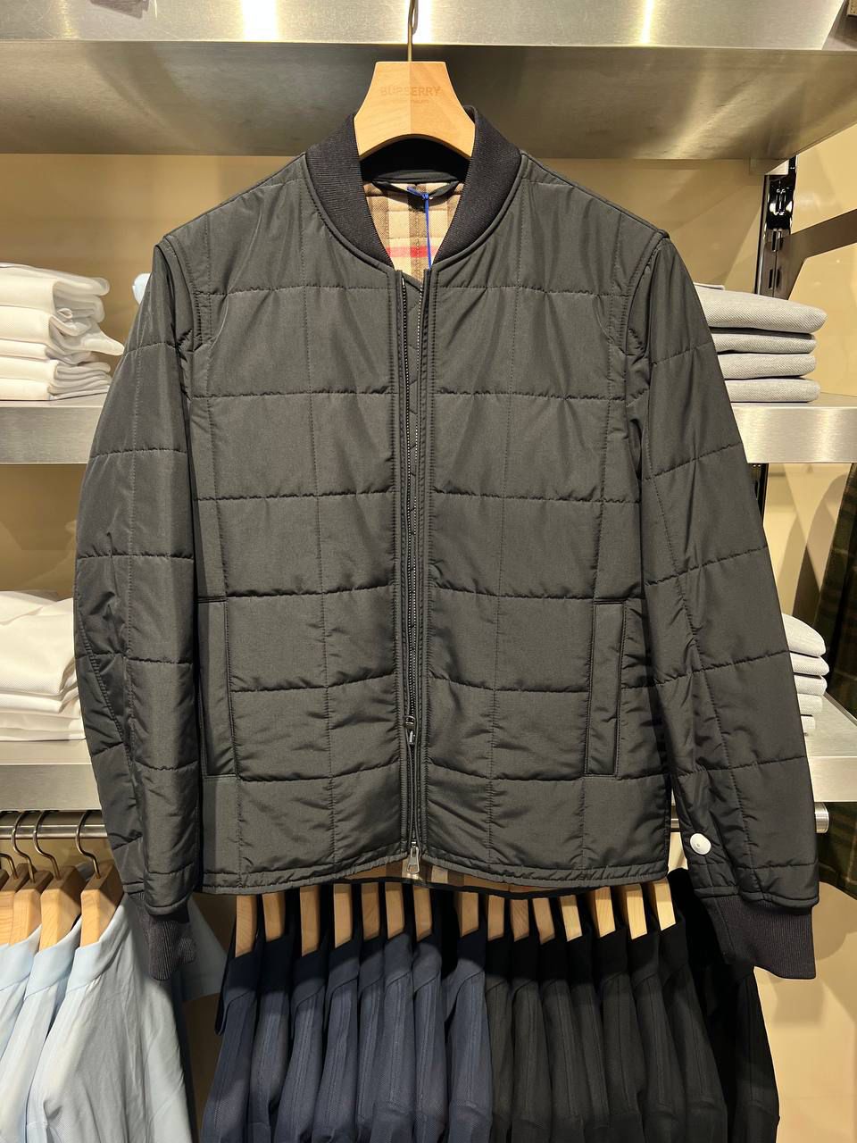 Quilted Bomber Jacket