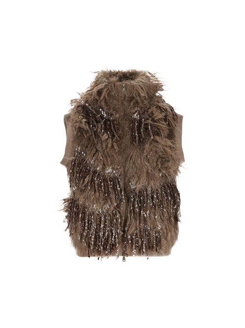 Gilet realizzato in misto lana