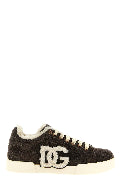 Shearling low.top sneakers