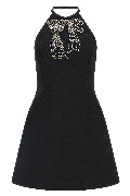 dress with front embroidery