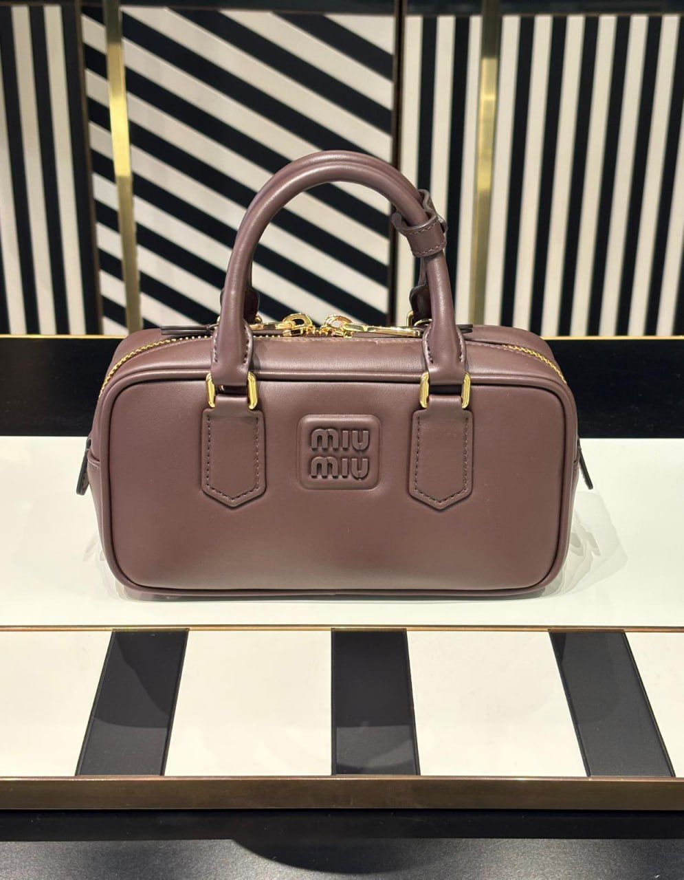 Leather Bowling Bag