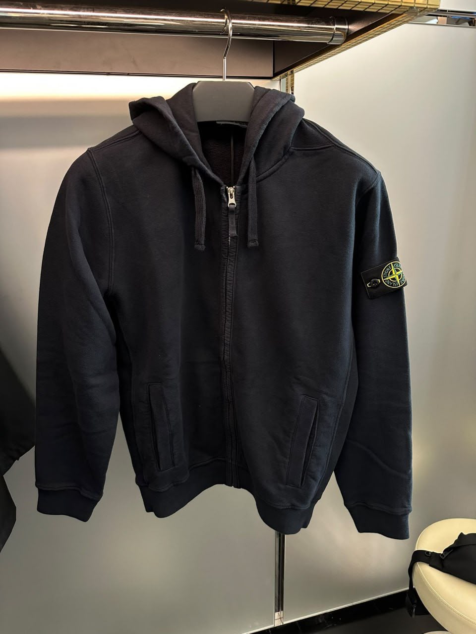 Garment Dyed Brushed Cotton Fleece Hoodie