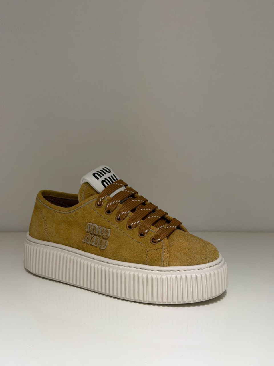 Suede platform sneakers