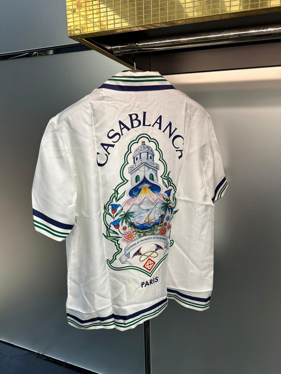 'Looking at the Beauty of the World' Silk Shirt