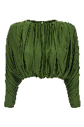Short top with ripples