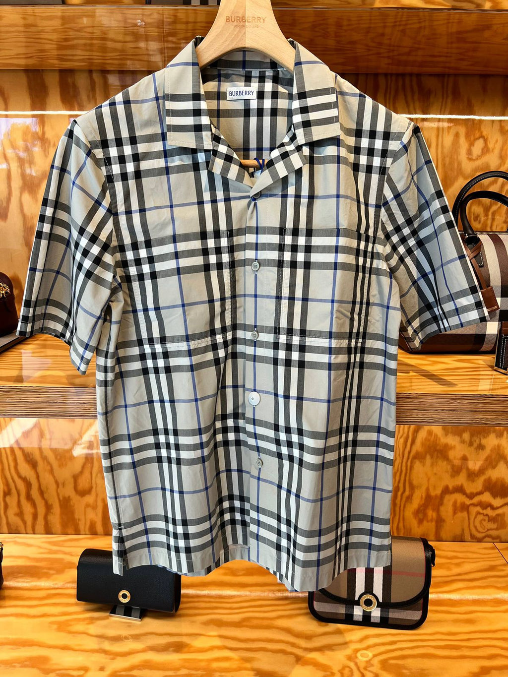 Check Cotton Short-sleeve Shirt