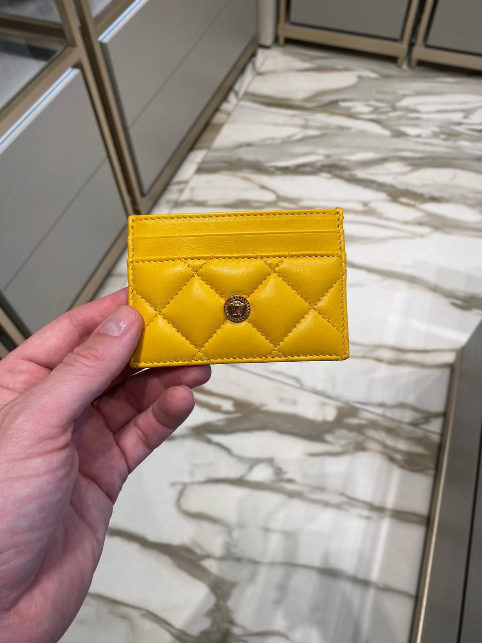 Quilted Leather Card Case