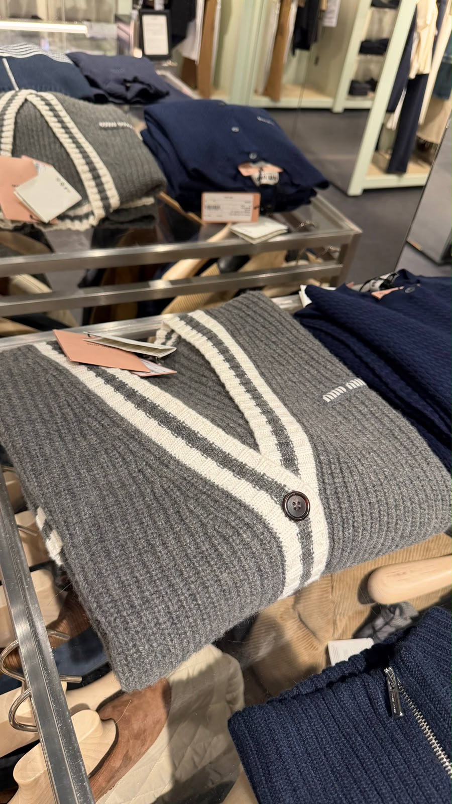 Ribbed Cashmere Cardigan