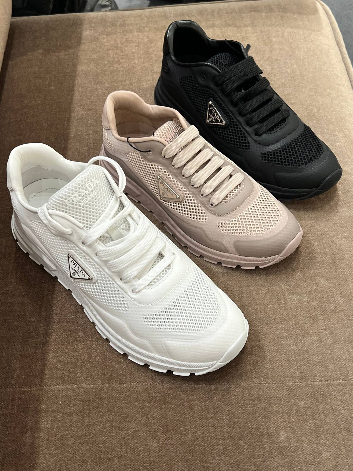 Prada America's Cup Mesh and Technical Fabric Sneakers