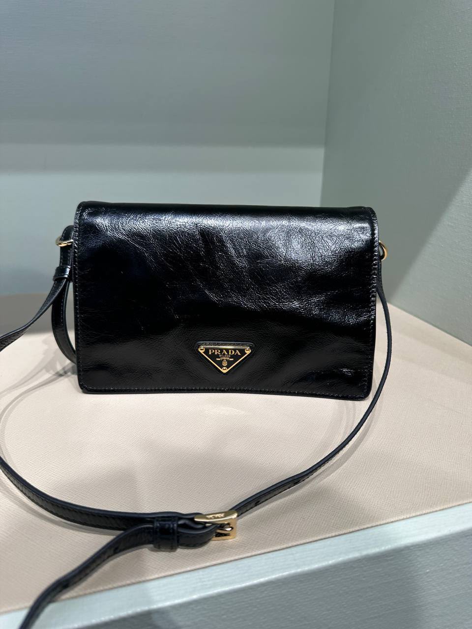 Brushed Leather Shoulder Bag