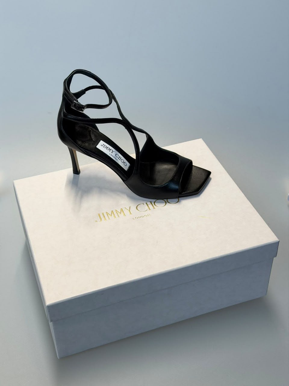 Indiya 70 Black Nappa Leather Sandals