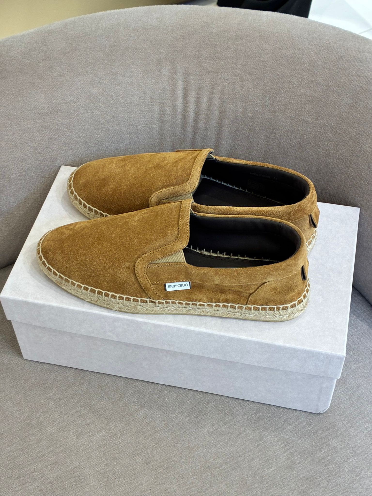 Vlad Croc-Embossed Leather Espadrilles