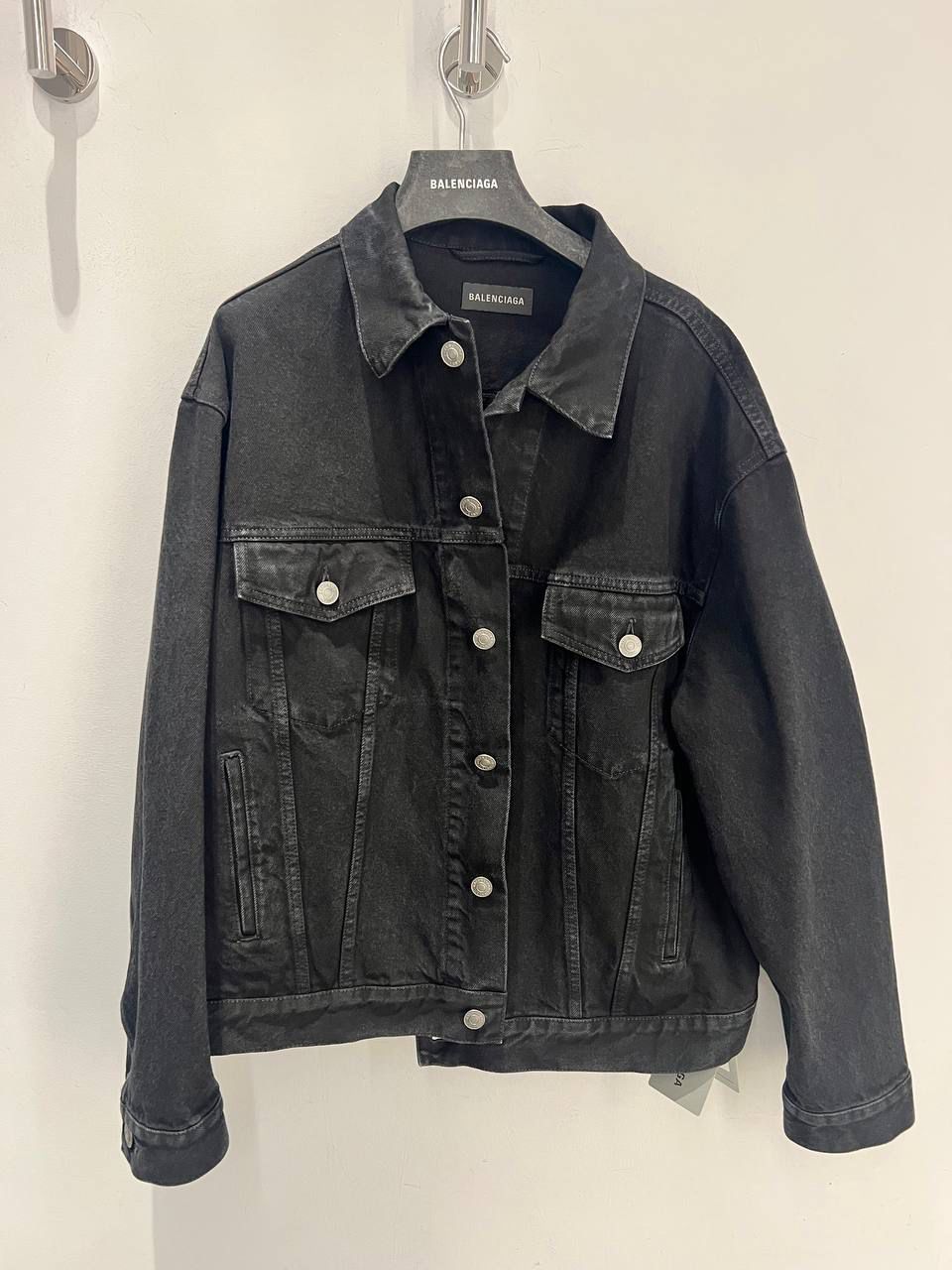 Rhinestone Logo Denim Jacket