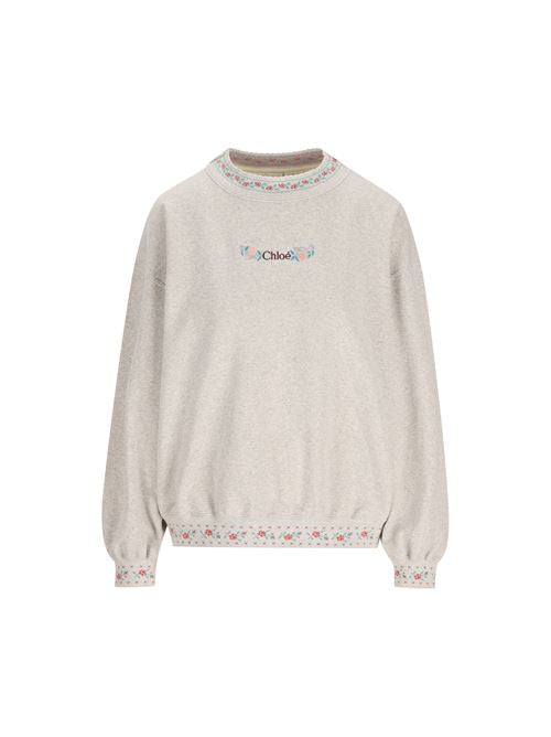 Chloé Floral Embroidered Sweatshirt
