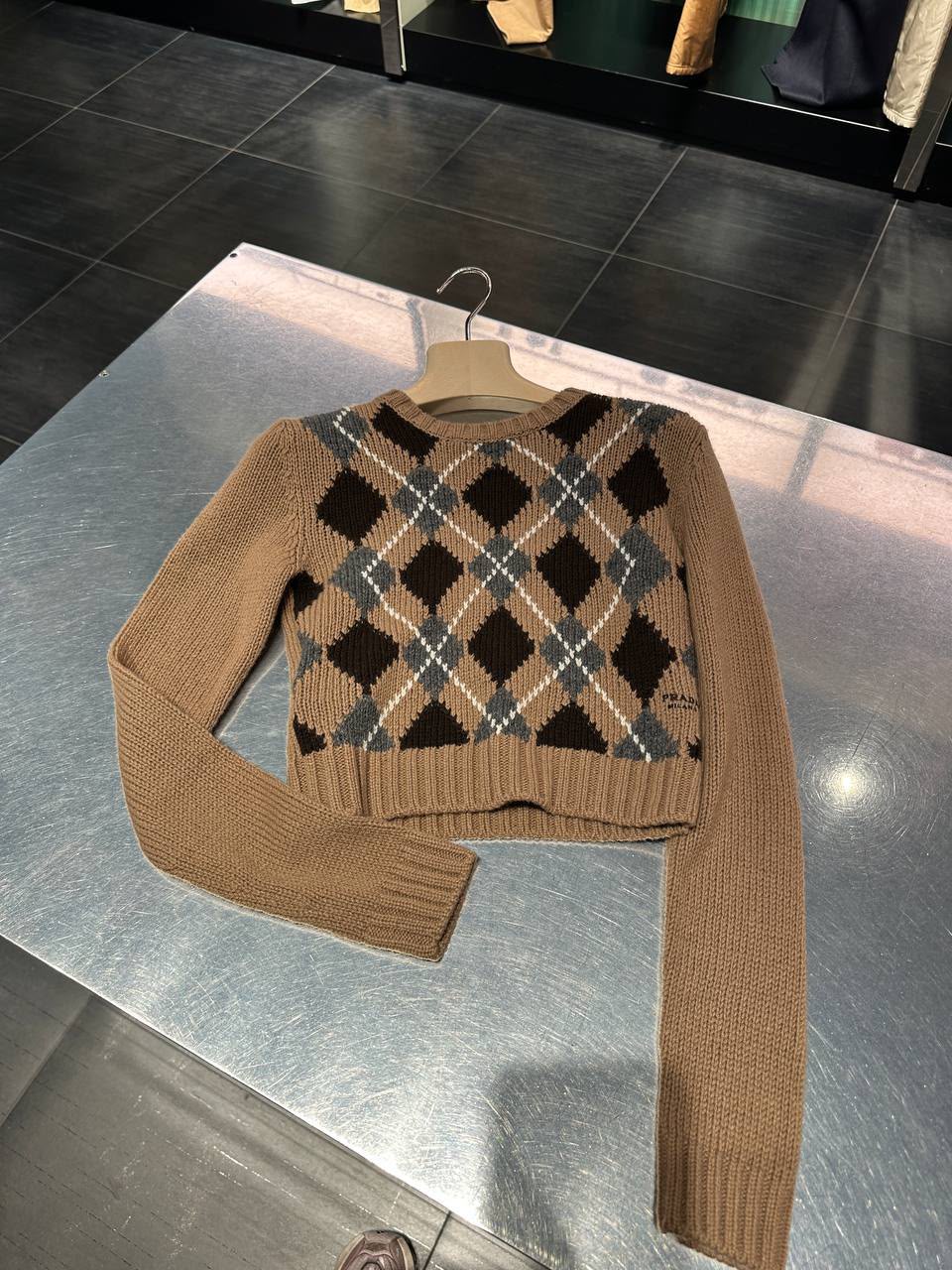 Argyle Wool Sweater