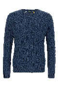 Cotton braided sweater