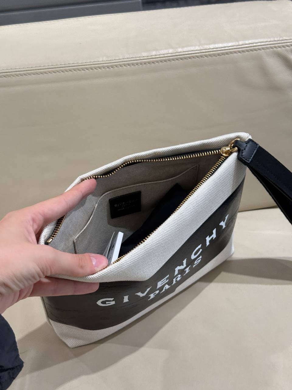 Paris Canvas Pouch with Bow