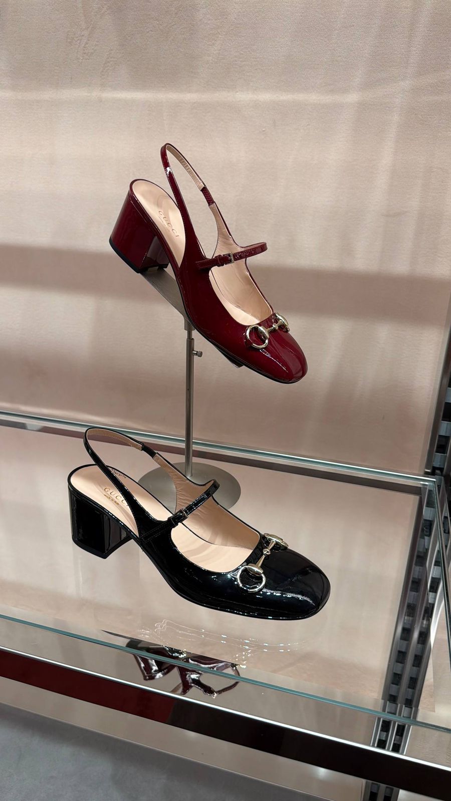 Horsebit Patent Leather Slingback Pump