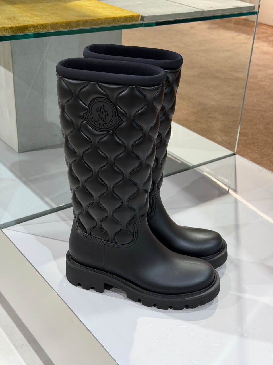 Ginette Quilted Rain Boots