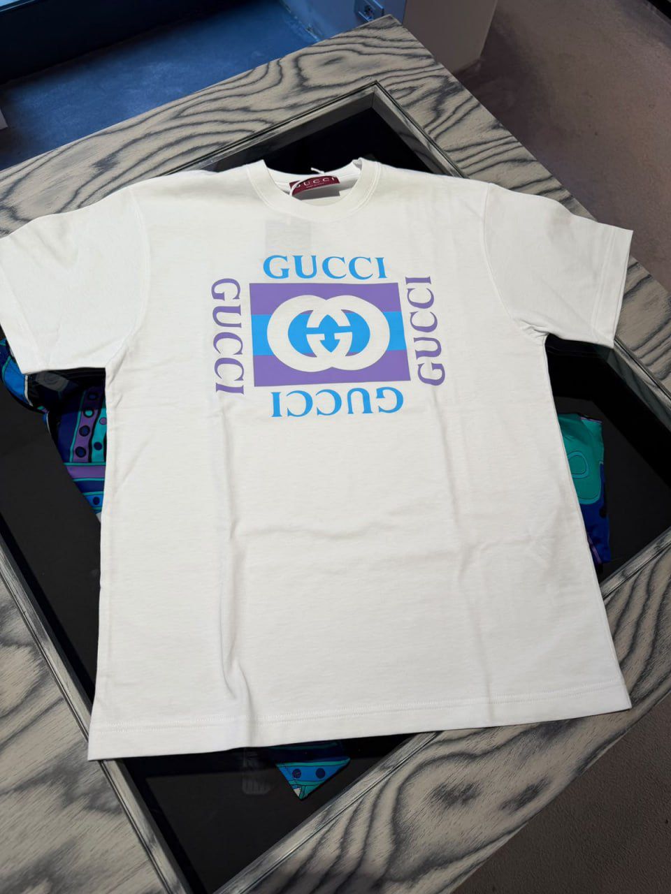 Web and Horsebit Print T-shirt