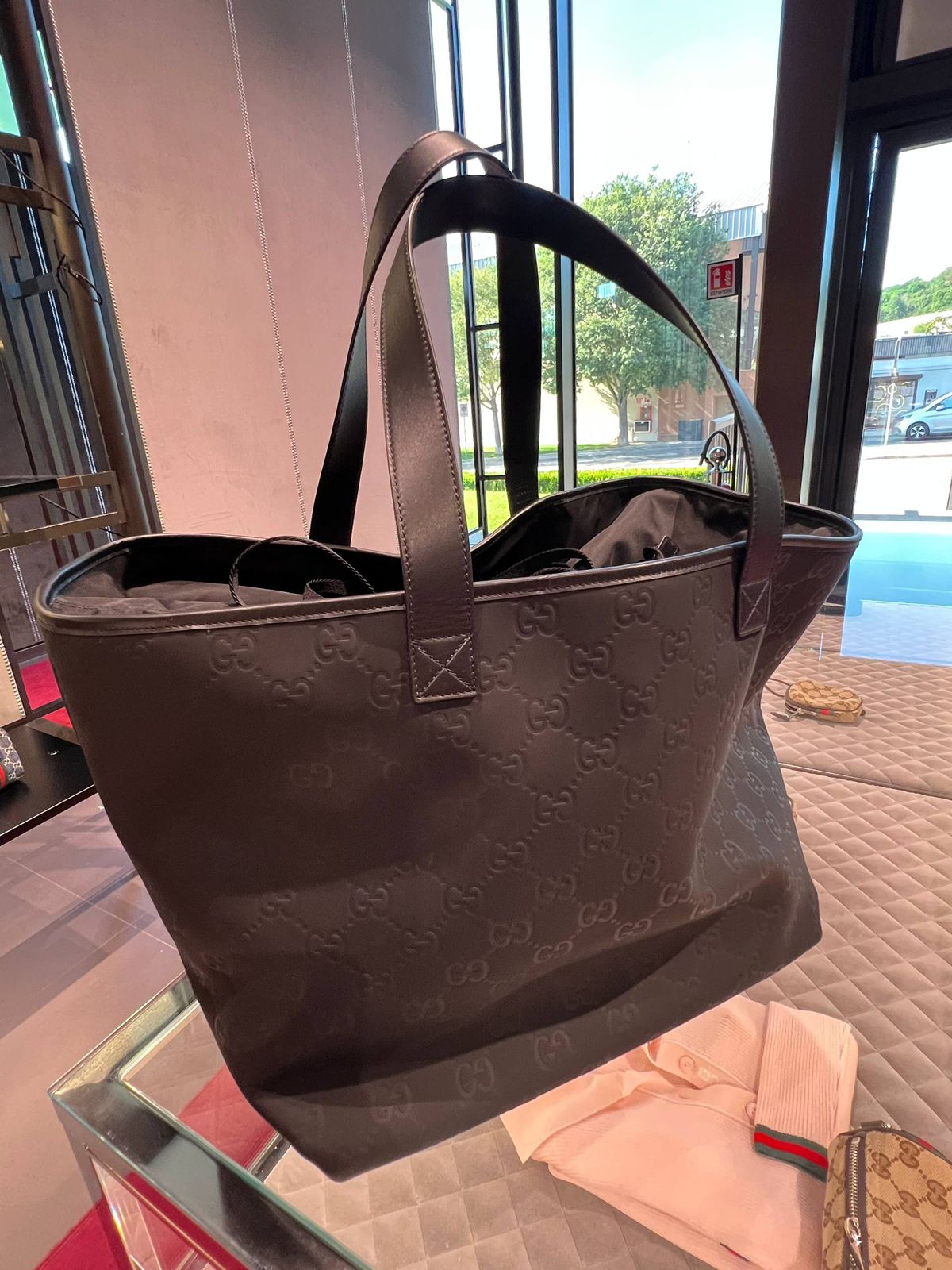 GG Embossed Tote Bag