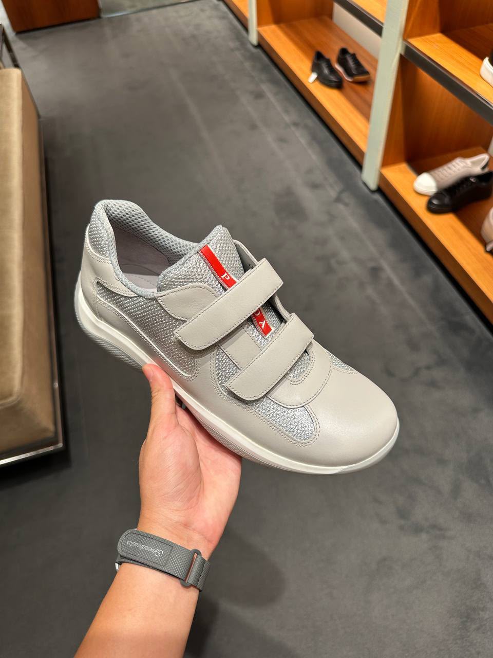 America's Cup Leather and Mesh Sneakers