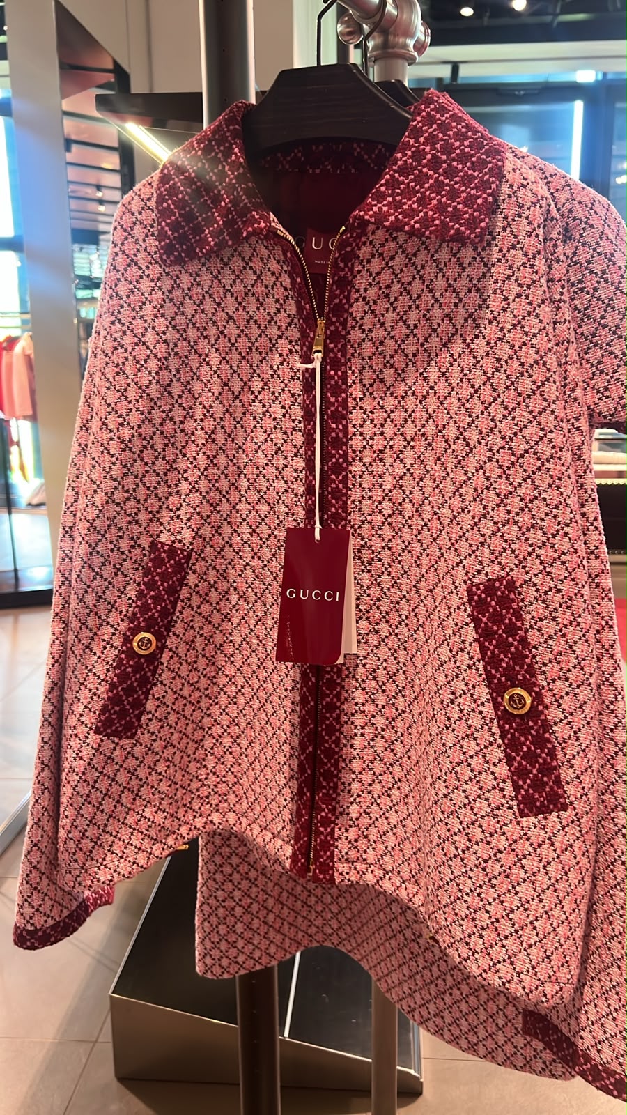 Tweed Zip-Up Jacket
