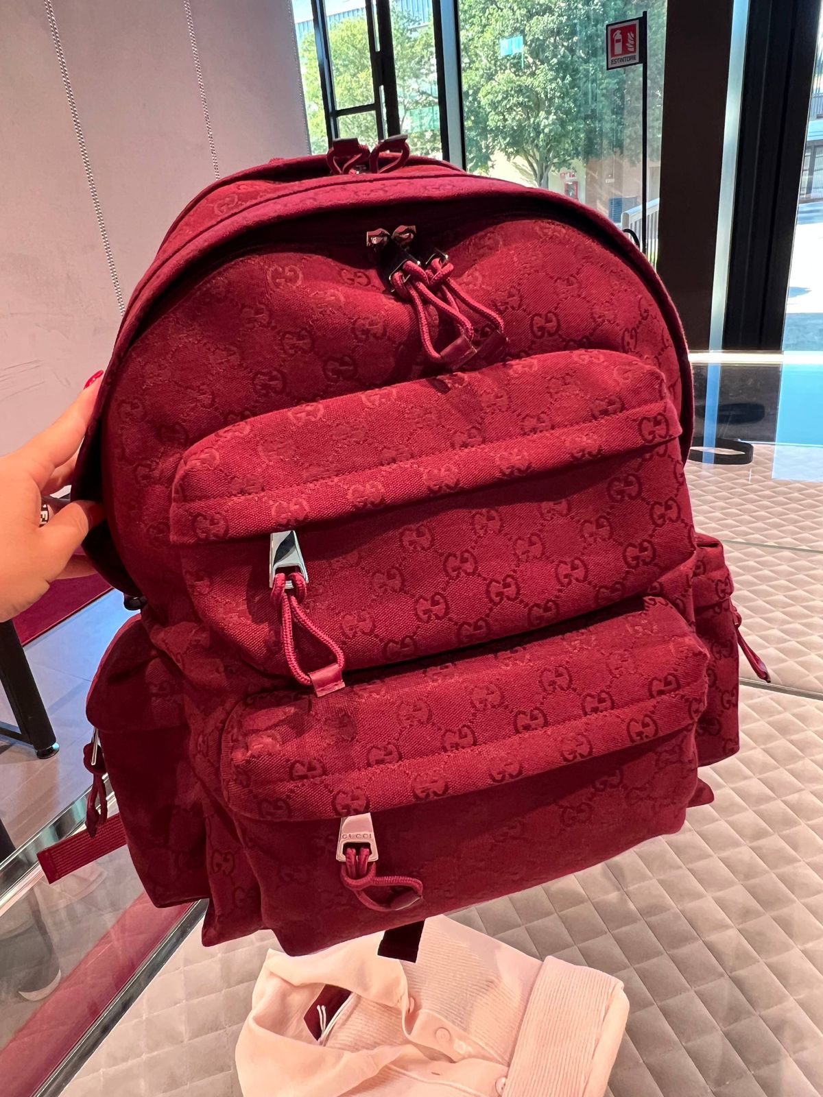 GG Canvas Backpack